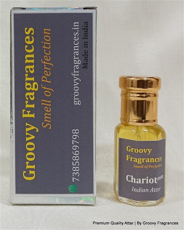 Groovy Fragrances Chariot Long Lasting Perfume Roll-On Attar | Indian Attars | Unisex | Alcohol Free by Groovy Fragrances - 6ML