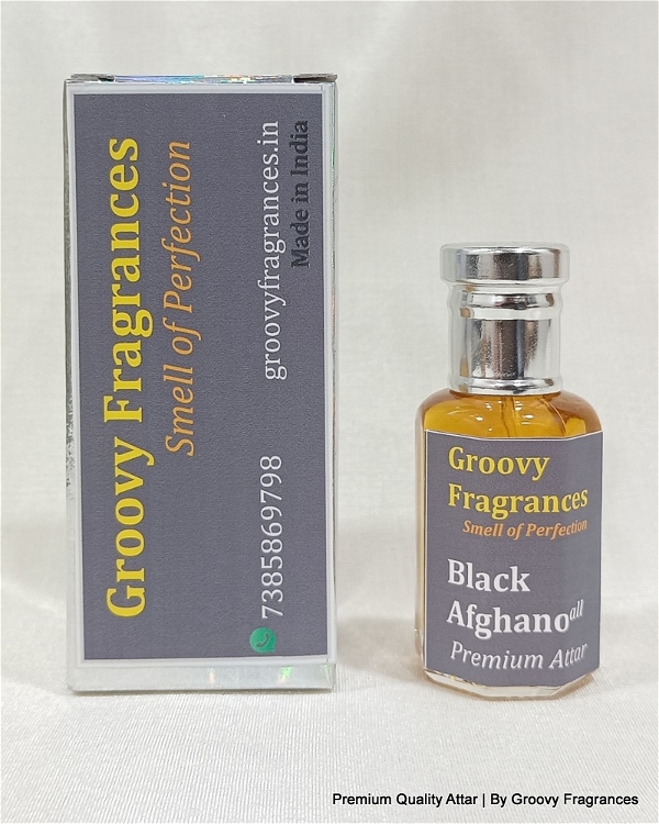 Groovy Fragrances Black Afghano Long Lasting Perfume Roll-On Attar | Unisex | Alcohol Free by Groovy Fragrances - 12ML