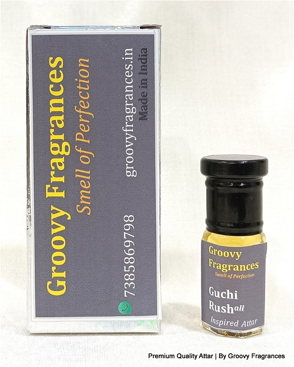 Groovy Fragrances Guchi Rush Long Lasting Perfume Roll-On Attar | Unisex | Alcohol Free by Groovy Fragrances - 3ML