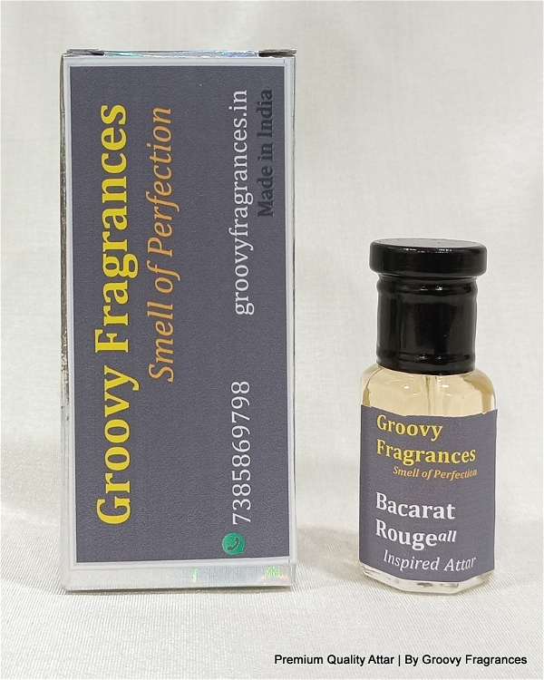 Groovy Fragrances Bacarat Rouge Long Lasting Perfume Roll-On Attar | Unisex | Alcohol Free by Groovy Fragrances - 6ML