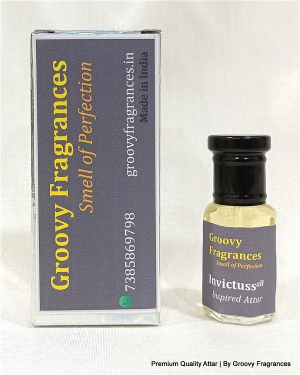 Groovy Fragrances Invictuss Long Lasting Perfume Roll-On Attar | Unisex | Alcohol Free by Groovy Fragrances - 6ML