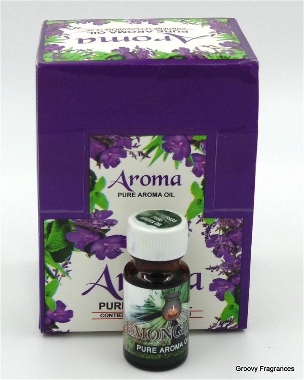 Aroma Lemongrass Pure Aroma Oil | 100% Pure & Natural | Premium Therapeutic Grade | Diffuser Oil | Aroma Oil | For Relaxation, Sleep, Tension Relief and Skin Care (10 ml) - 10ML