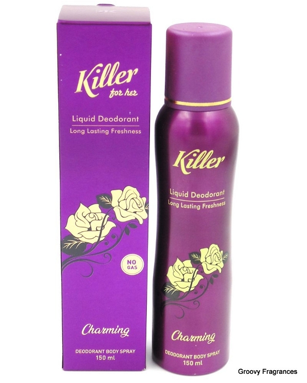 Killer KILLER Charming Liquid Deodorant Long Lasting Freshness Body Spray No Gas - For Her - 150ML