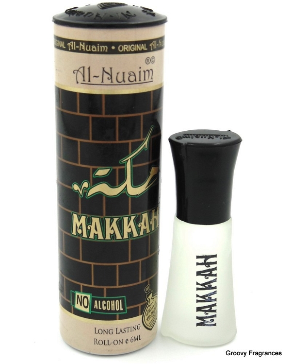 Al Nuaim MAKKAH Perfume Roll-On Attar Free from ALCOHOL Round Gift Pack - 6ML