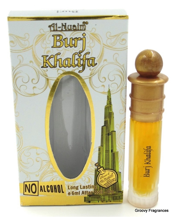 Al Nuaim Burj Khalifa Perfume Roll-On Attar Free from ALCOHOL - 6Ml