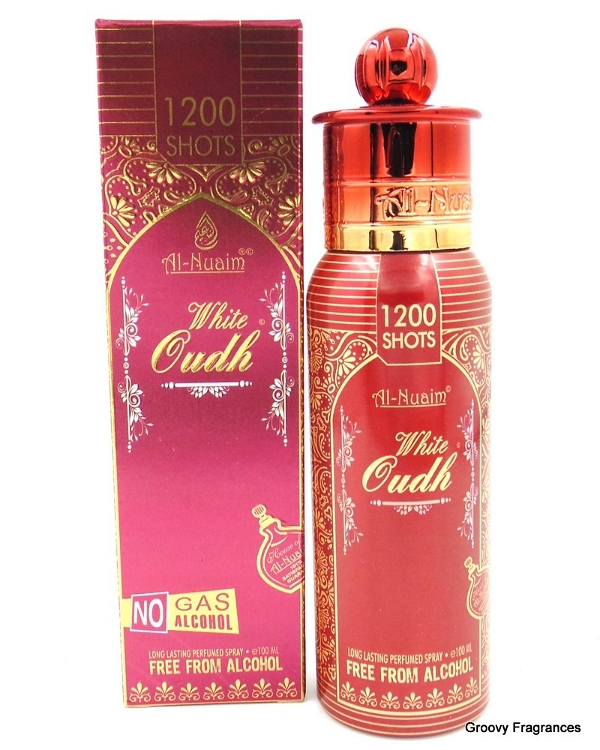 Al Nuaim White Oudh Long Lasting Perfume Deodorant Spray (Pack of 1) - 100ML