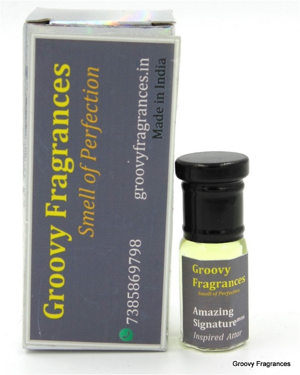 Groovy Fragrances Amazing Signature Long Lasting Perfume Roll-On Attar | For Men | Alcohol Free by Groovy Fragrances - 3ML