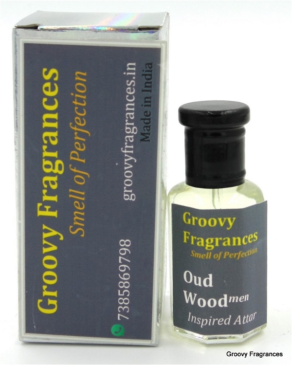 Groovy Fragrances Oud Wood Long Lasting Perfume Roll-On Attar | For Men | Alcohol Free by Groovy Fragrances - 12ML