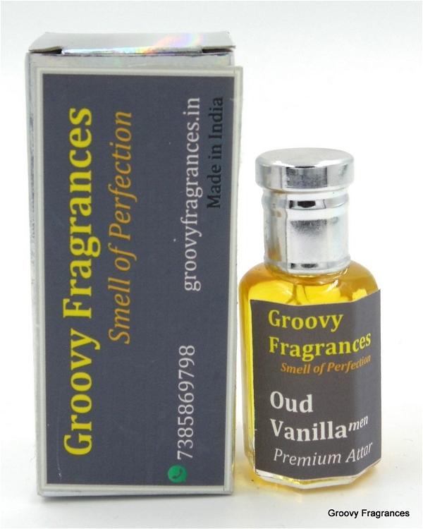 Groovy Fragrances Oud Vanilla Long Lasting Perfume Roll-On Attar | For Men | Alcohol Free by Groovy Fragrances - 12ML