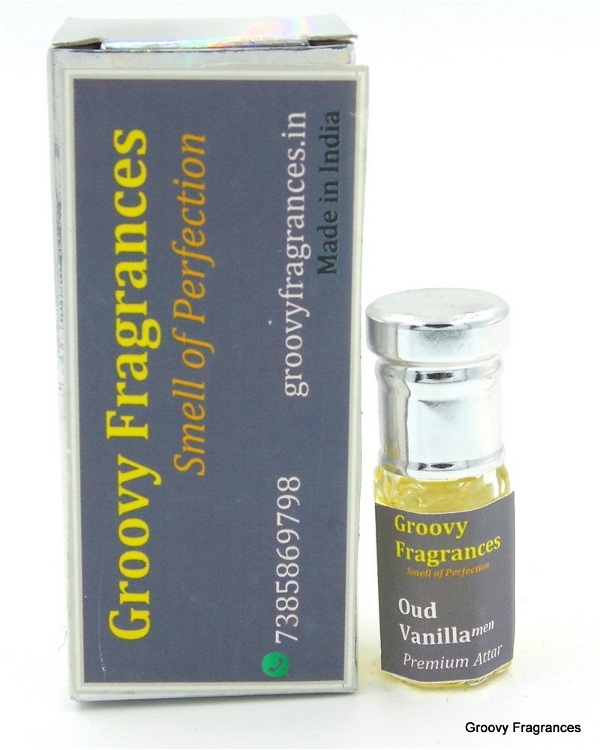 Groovy Fragrances Oud Vanilla Long Lasting Perfume Roll-On Attar | For Men | Alcohol Free by Groovy Fragrances - 3ML
