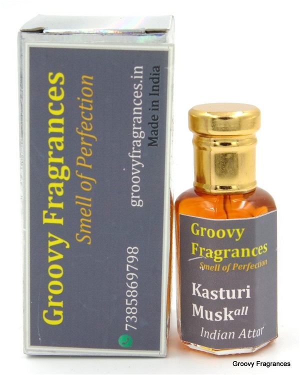 Groovy Fragrances Kasturi Musk Long Lasting Perfume Roll-On Attar | Unisex | Alcohol Free by Groovy Fragrances - 6ML