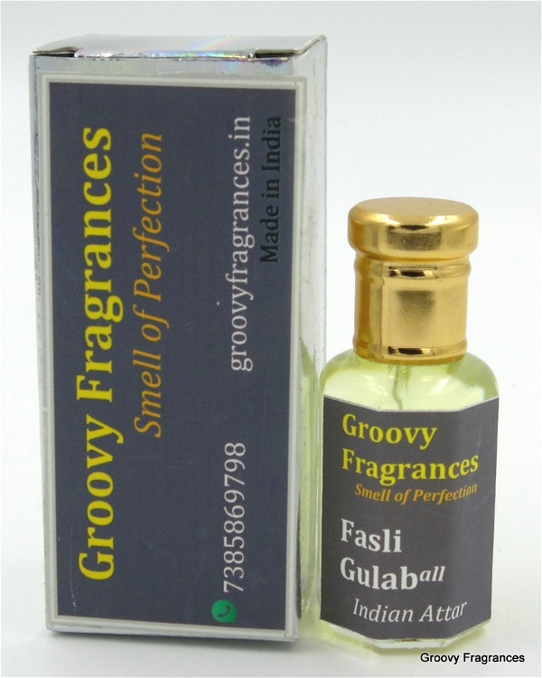 Groovy Fragrances Fasli Gulab Long Lasting Perfume Roll-On Attar | Unisex | Alcohol Free by Groovy Fragrances - 12ML