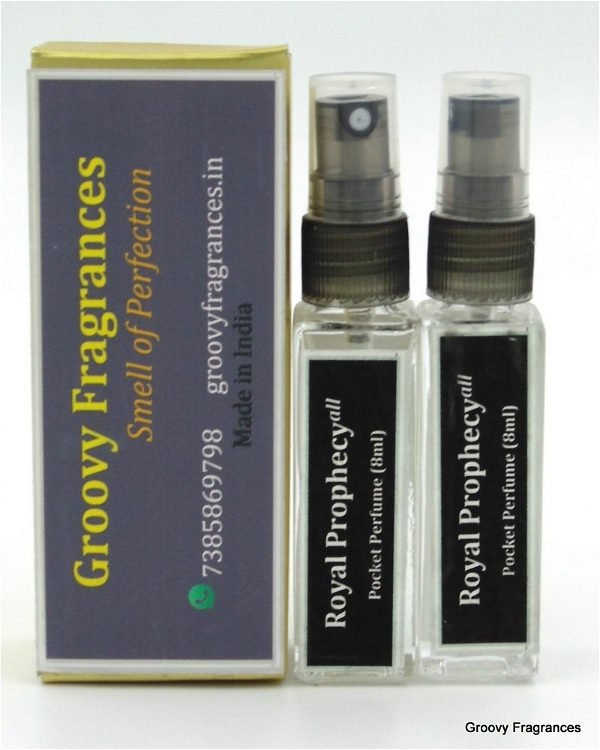 Groovy Fragrances Royal Prophecy Long Lasting Pocket Perfume 8ML (Pack of 2) | Unisex | By Groovy Fragrances - 8ML