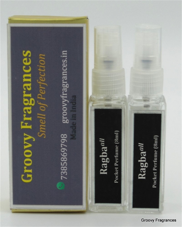 Groovy Fragrances Raghba Long Lasting Pocket Perfume 8ML (Pack of 2) | Unisex | By Groovy Fragrances - 8ML