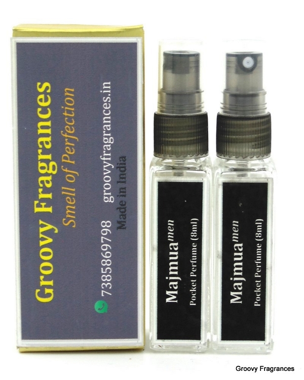 Groovy Fragrances Majmua Long Lasting Pocket Perfume 8ML (Pack of 2) | For Men | By Groovy Fragrances - 8ML