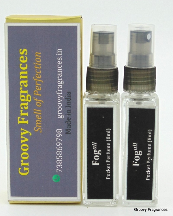 Groovy Fragrances Fog Long Lasting Pocket Perfume 8ML (Pack of 2) | Unisex | By Groovy Fragrances - 8ML