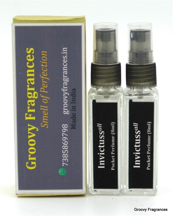 Groovy Fragrances Invictuss Long Lasting Pocket Perfume 8ML (Pack of 2) | Unisex | By Groovy Fragrances - 8ML