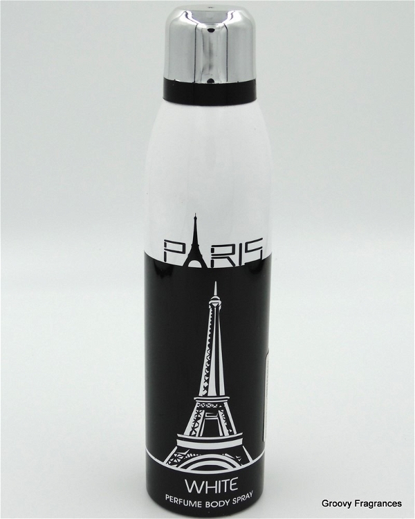 Deodorant PARIS White Perfume Body Spray (200ML, Pack of 1) - 200ML