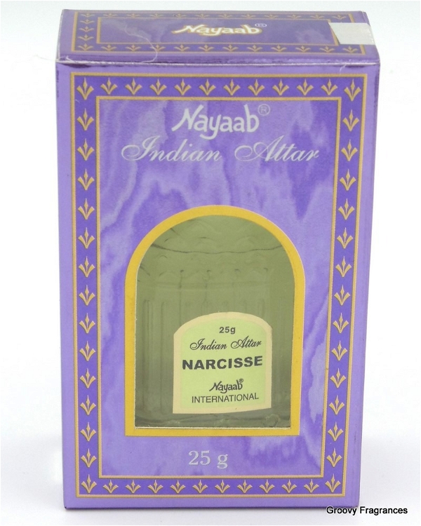 Nayaab NARCISSE Indian Perfume Attar Roll-On Free from ALCOHOL - 25GM