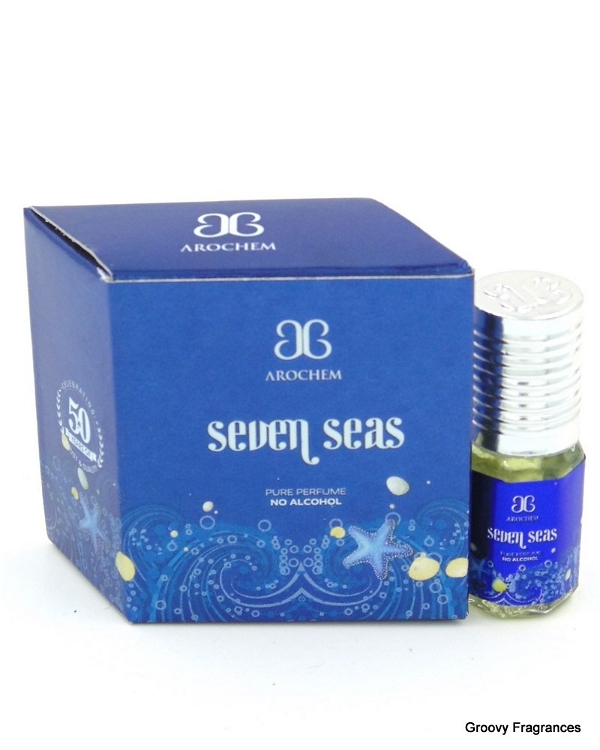 Arochem Seven Seas Perfume Roll-On Attar Free from ALCOHOL - 2ML
