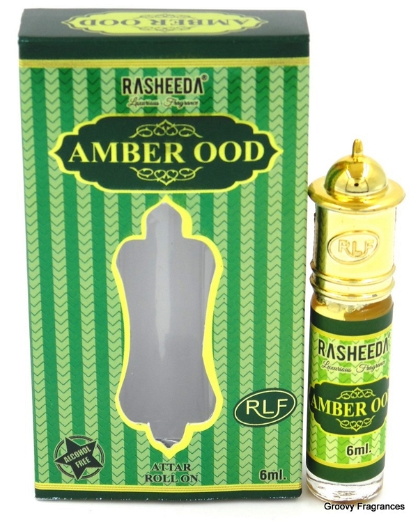 Rasheeda AMBER OUD Perfume Roll-On Attar Free from ALCOHOL - 6ML