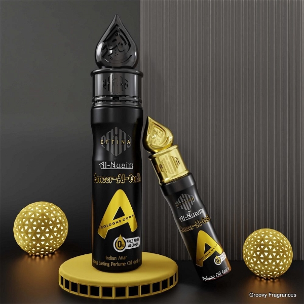 Al Nuaim Ameer al oudh Eftina Series Perfume Roll-on Attar Free From Alcohol 6ml - 6ML