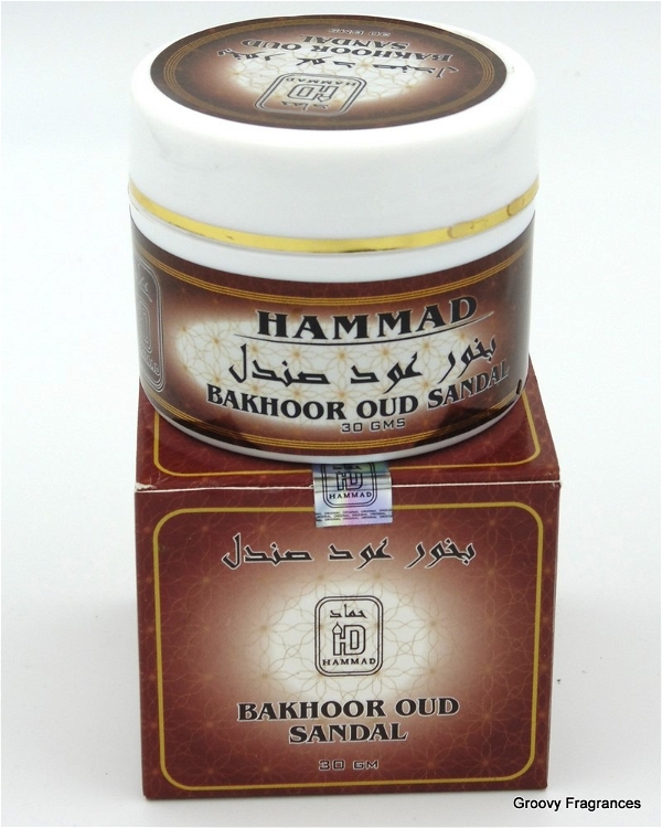 HAMMAD Bakhoor OUD SANDAL Pure Premium Quality UAE product - 30 gms - 30GM