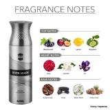 Imported Ajmal Silver Shade Perfume Deodorant 200ml For Men - 200ML