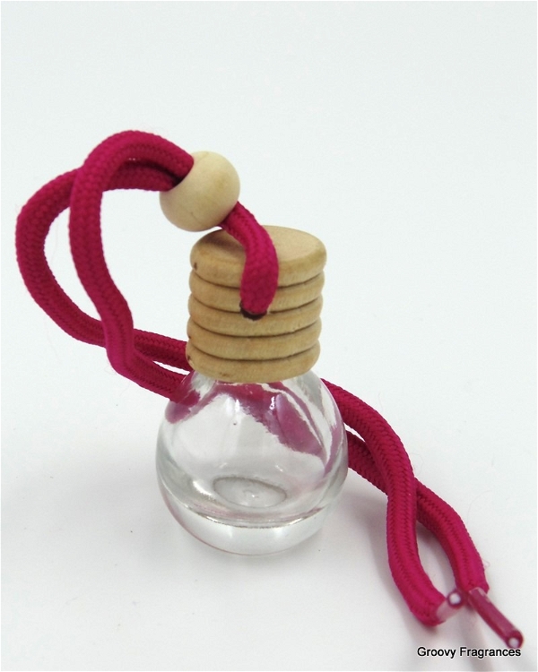 Car Air Freshener Perfume Plain hanging bottle - Round - kharbooza