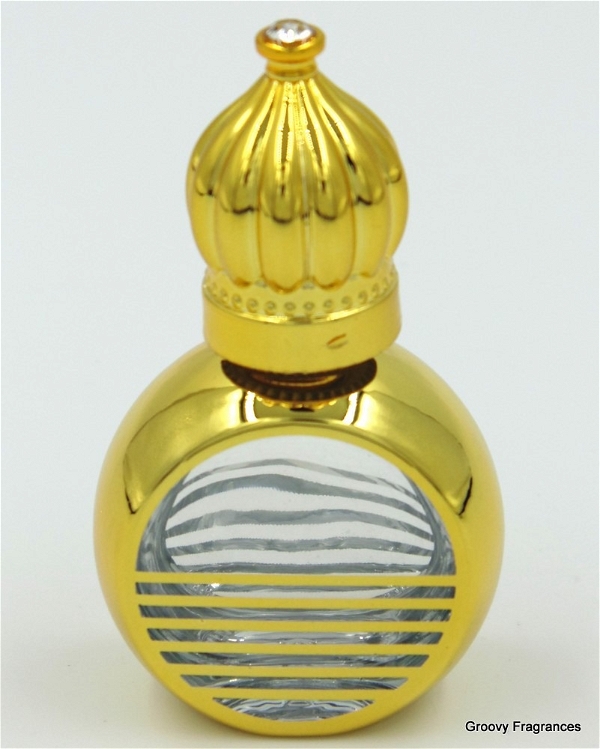 Groovy Fragrances Exclusive Golden Fancy Designer Bottle Empty Attar Bottle D16 - Type 1