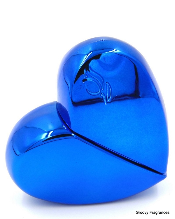 Groovy Fragrances Exclusive Heart Shape Perfume Spray Empty Bottle 30ML - Blue