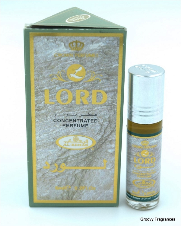Al Rehab LORD Crown Perfumes Roll-On Attar Free from ALCOHOL - 6ML
