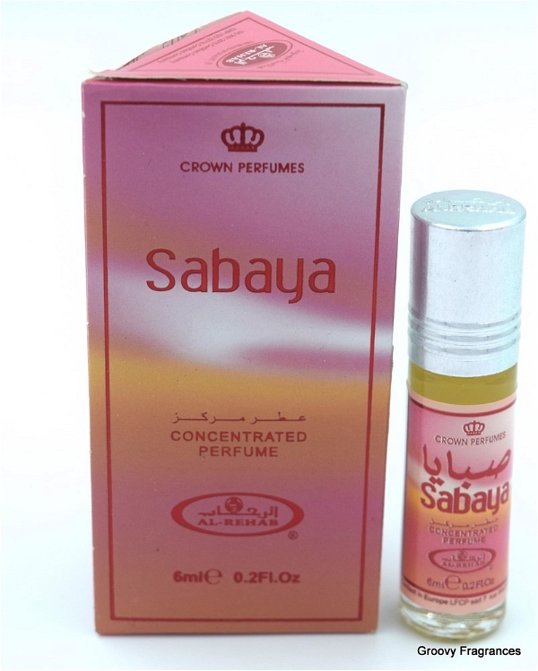 Al Rehab Sabaya Crown Perfumes Roll-On Attar Free from ALCOHOL - 6ML