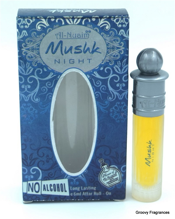 Al Nauim Al Nuaim Musk Night Perfume Roll-On Attar Free from ALCOHOL - 6ML