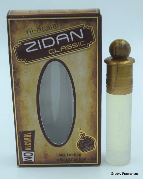 Al Nauim Al Nuaim Zidan Classic Perfume Roll-On Attar Free from ALCOHOL - 6ML