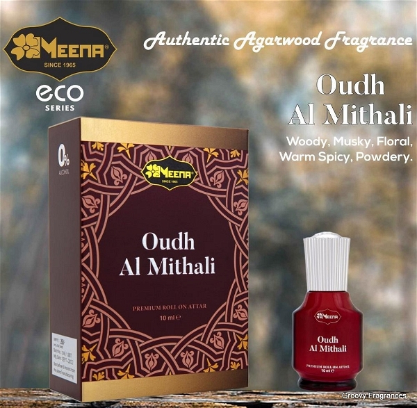Meena Oudh Al Mithali (WOODY MUSKY FLORAL WARM SPICY POWDERY) Premium Perfume Roll-On Attar (Itr) - 10ML