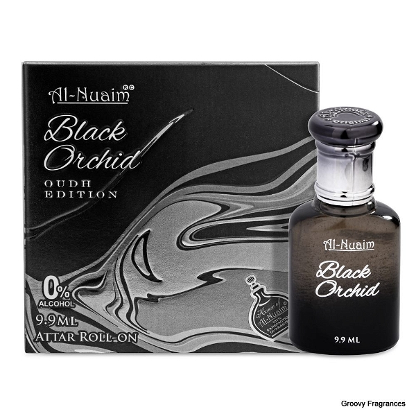 Al Nuaim Black Orchid Oudh Edition Roll-On Attar (Itr) Gift Pack - 9.9ML - 9.9ML