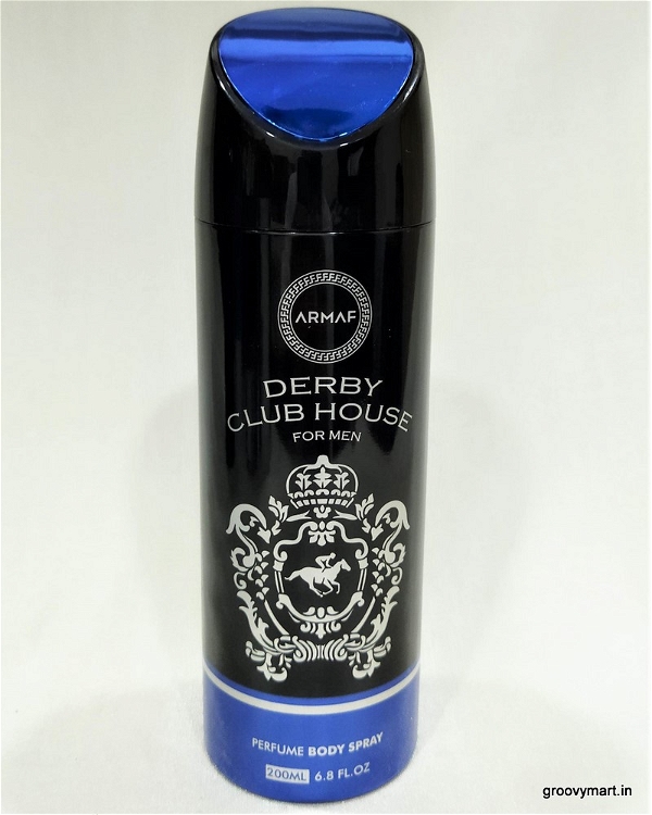 Body Spray's armaf derby club house perfume body spray refreshing long lasting deodorant for men (200 ml, pack of 1)
