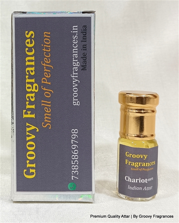 Groovy Fragrances Chariot Long Lasting Perfume Roll-On Attar | Indian Attars | Unisex | Alcohol Free by Groovy Fragrances - 3ML