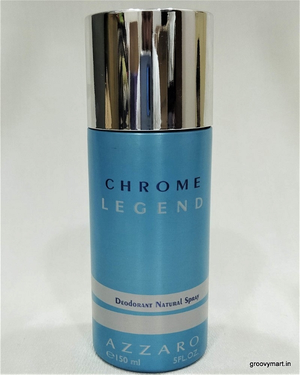 Deodorant Spray's chrome legend azzaro perfumed body long lasting spray (150ml, pack of 1)