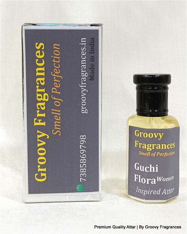 Groovy Fragrances Guchi Flora Long Lasting Perfume Roll-On Attar | For Women | Alcohol Free by Groovy Fragrances - 12ML