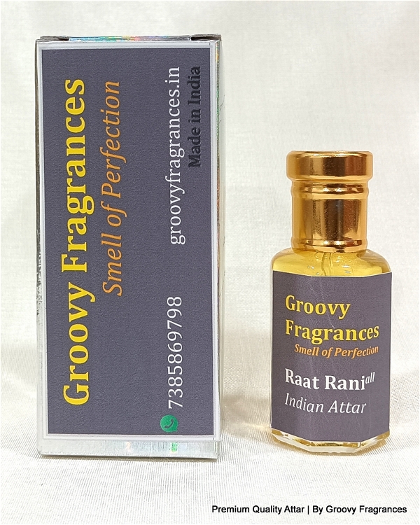 Groovy Fragrances Raat Rani Long Lasting Perfume Roll-On Attar | Indian Natural Attar | Alcohol Free by Groovy Fragrances - 12ML