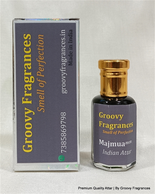 Groovy Fragrances Majmua Long Lasting Perfume Roll-On Attar | Indian Natural Attar | Alcohol Free by Groovy Fragrances - 12ML