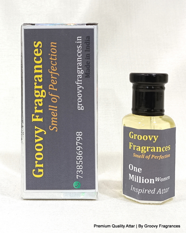 Groovy Fragrances One Million Long Lasting Perfume Roll-On Attar | For Women | Alcohol Free by Groovy Fragrances - 12ML