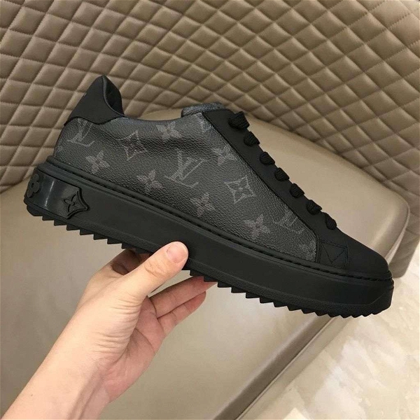 Louis vuitton black leather shoes - 42uk8