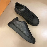 Louis vuitton black leather shoes - 44uk9