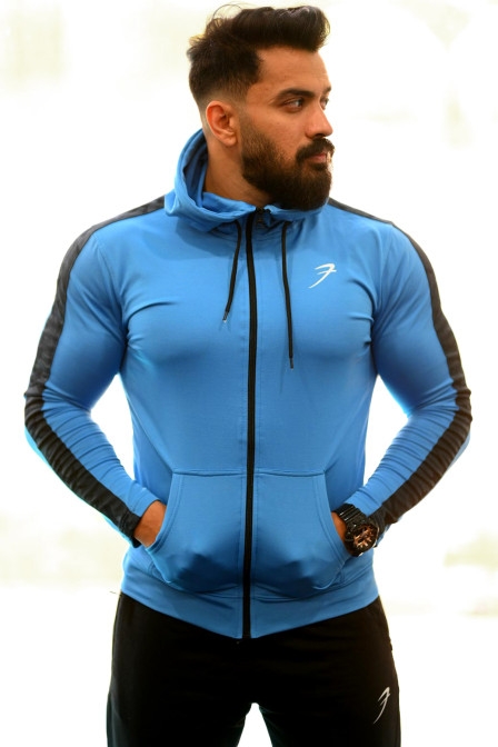 Fuaark Bruised JacketLight Blue - Blue, XXL