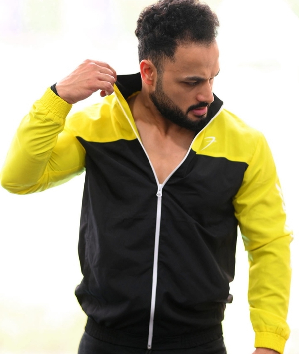 Fuaark Trainer JacketNeon Yellow - Golden Fizz, L
