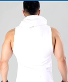 Fuaark Crest Sleeveless HoodieWhite - White, M