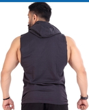 Fuaark Crest Sleeveless HoodieGrey - Gray, M